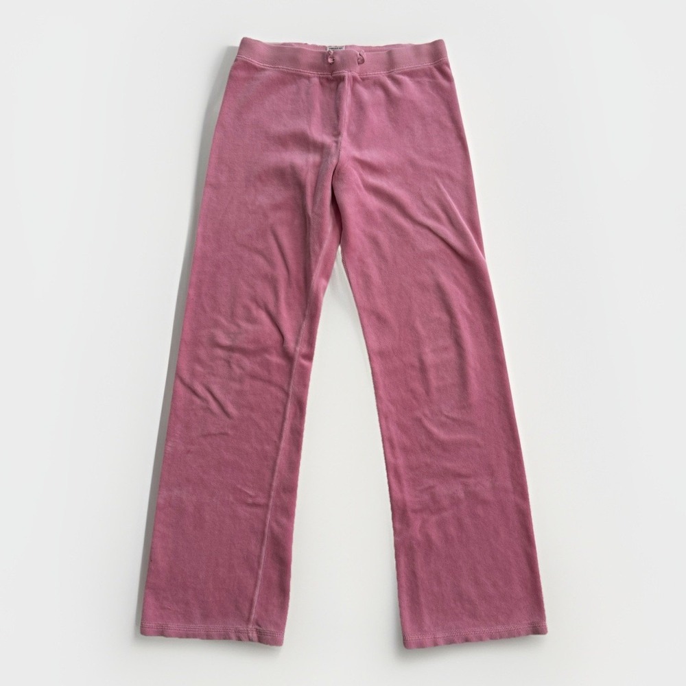 Vintage‎ Juicy Couture Girls Velour Lounge Pants Pink Y2K Cozy 24 x 25" Girls 10